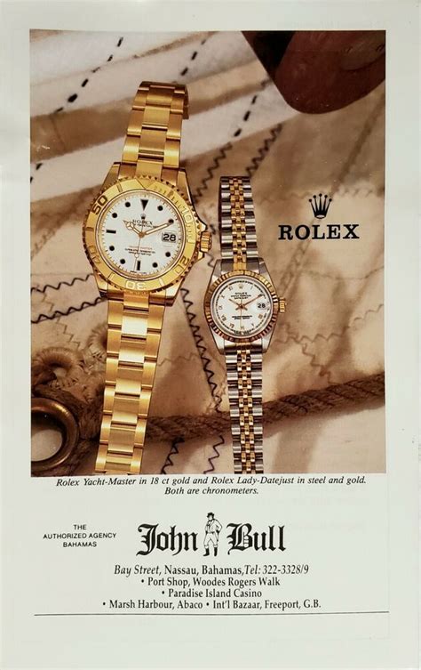 gold rolex watch ads.